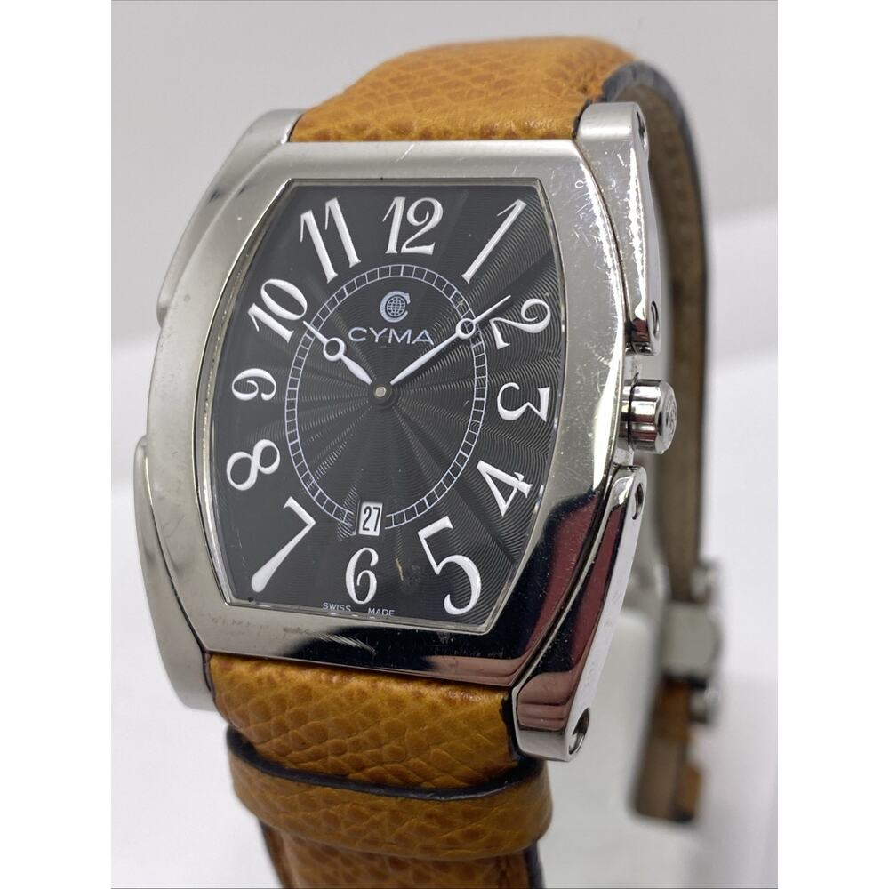 Cyma Swiss Unisex Luxury Watch Quartz Works New Battery